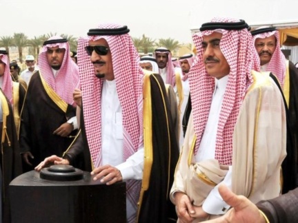 King Salman Bin Abdulaziz, former Riyadh Gov. and former chairman of the High Commission for the Development of Arriyadh,  inaugurates the Wadi Hanifa Rehabilitation Project