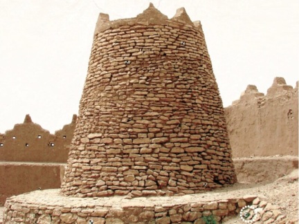 A tower of al-Turaif District's fortifications at Historical Addir'iyah