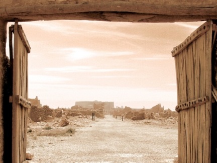The western gate of al-Turaif District Wall.