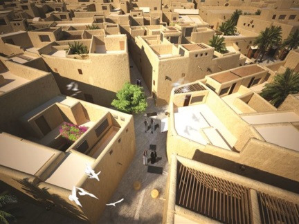 View of Al-Daho neighbourhood after development