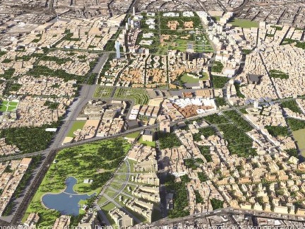 Artistic vision of Riyadh city center after the completion of its development program